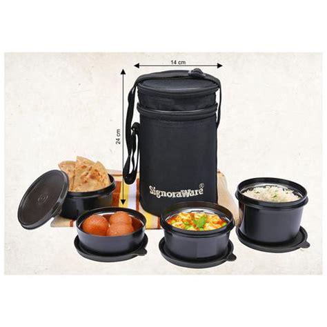 signoraware executive steel big lunch box|Monarch Executive Big Microsafe Steel Lunch Box .